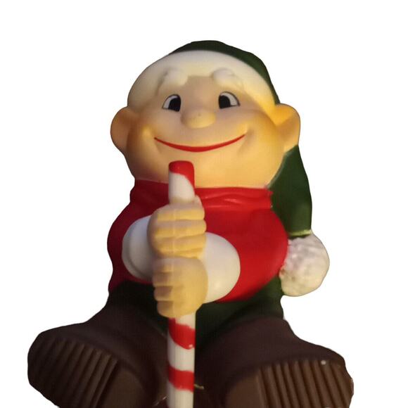 Vtg Earl Ralph Scooter Christmas Stocking Hangers Shelf Sitter Figurines 4.5" - Picture 7 of 12